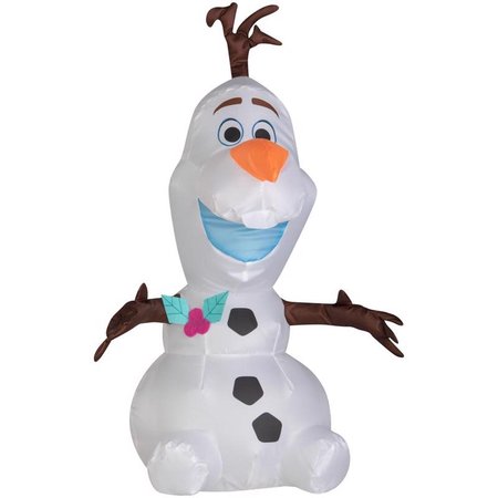 DISNEY Gemmy 24.4094 in. Airdorable Airblown-Olaf Inflatable 119274